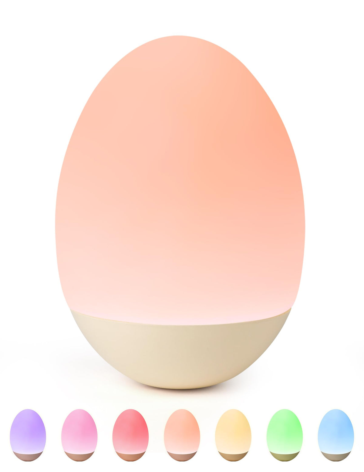 NICKLUC Egg Night Light in nursery, gentle glow for bedtime routine.