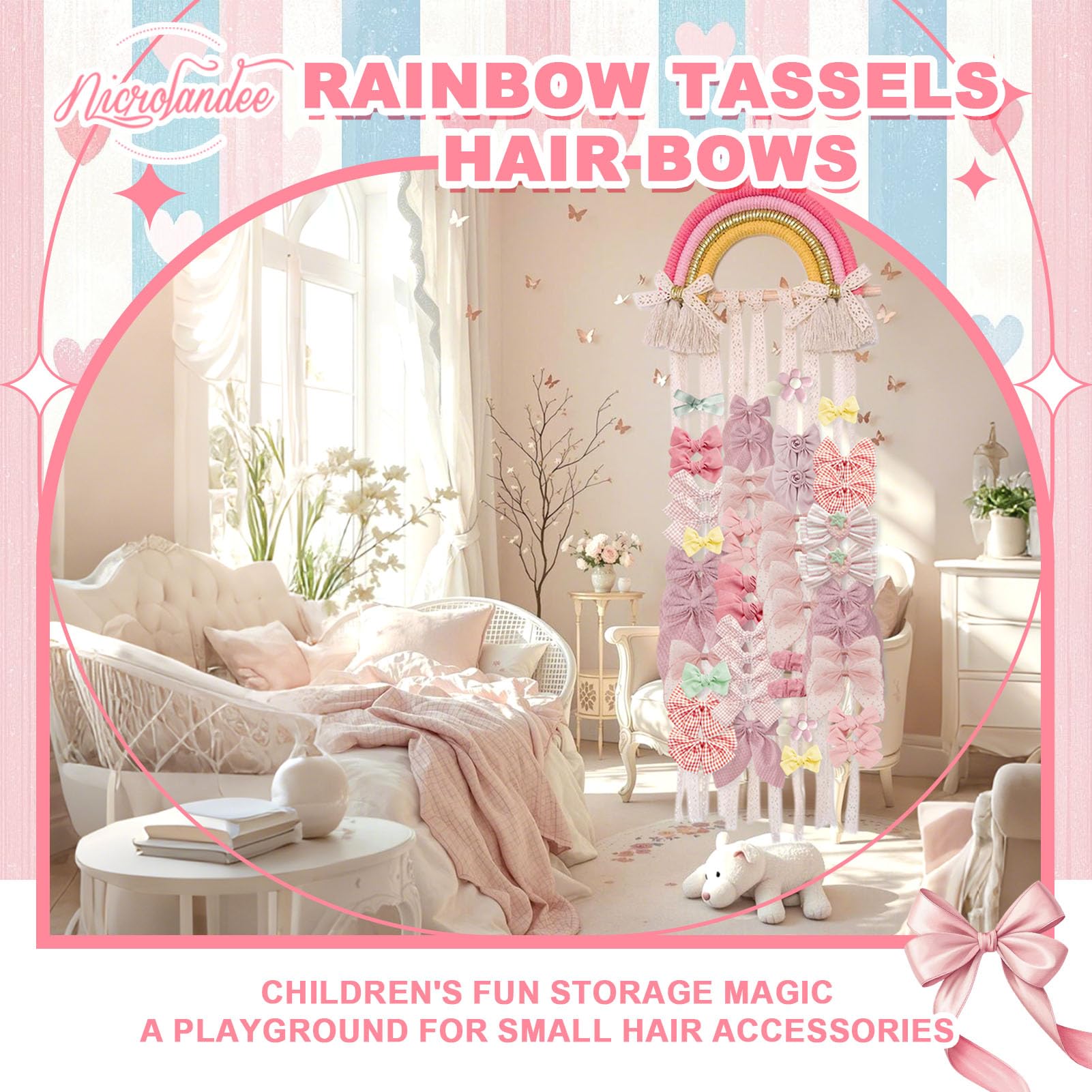 Nicrolandee alligator and snap clip storage showcases versatile organizer for hair accessories.