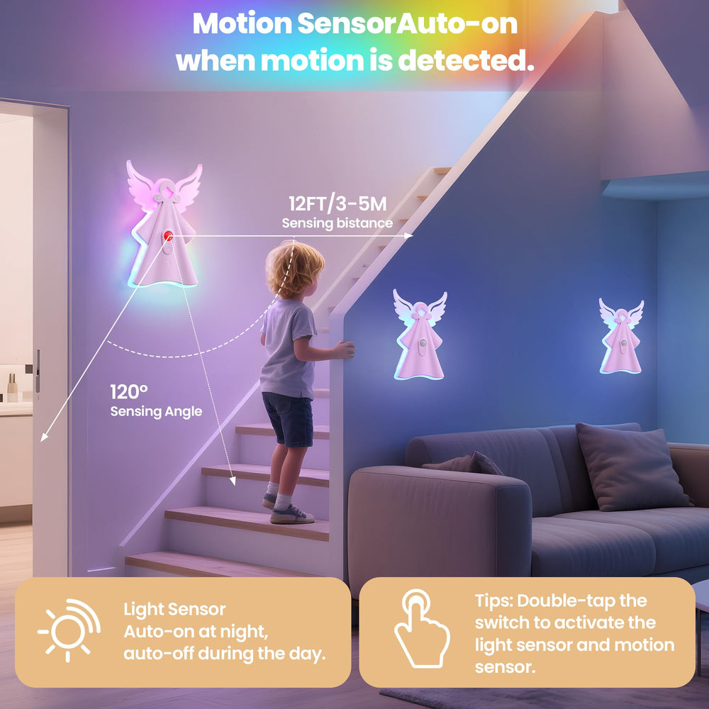 Night Light for Kids brightness levels adapt to different rooms and moods.