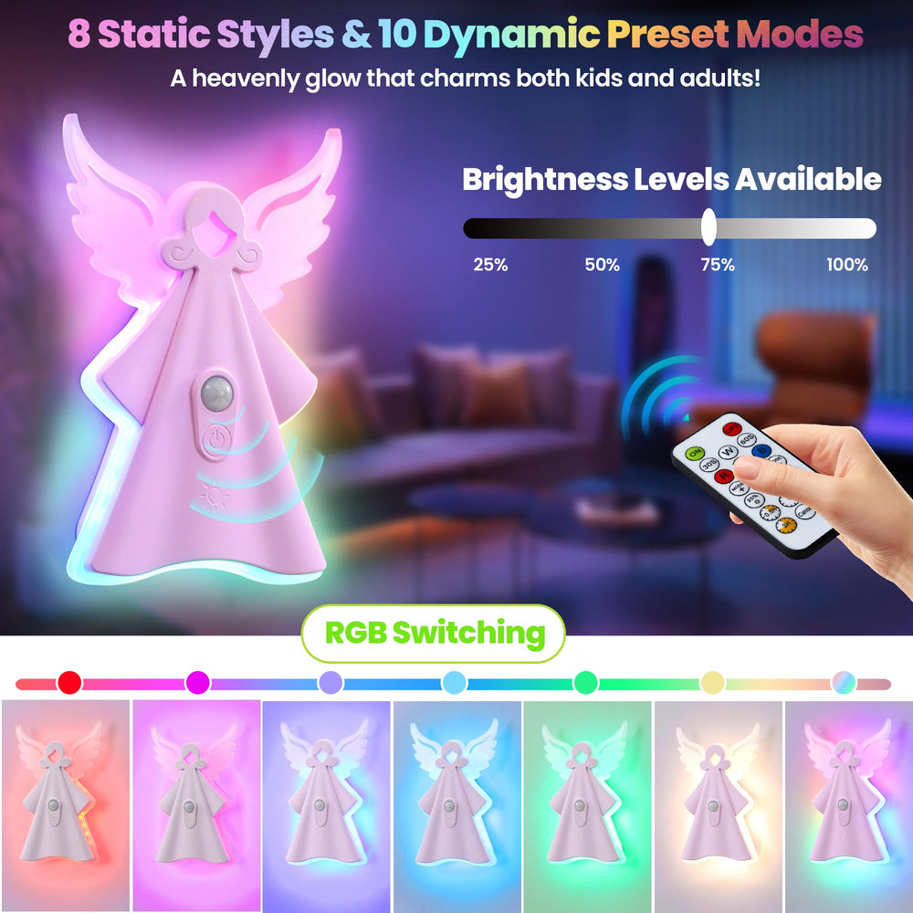 Night Light for Kids motion-sensor detects movement, guiding kids safely in dark hallways.
