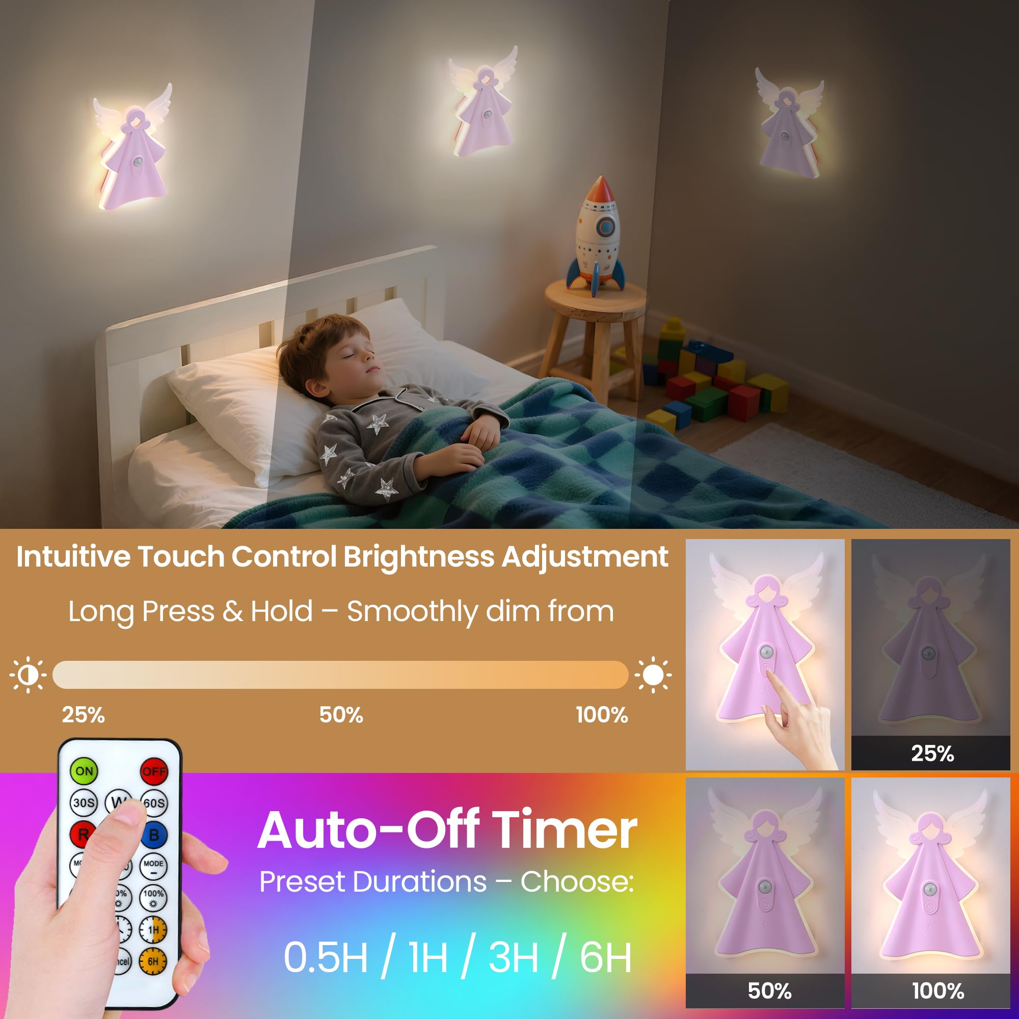Night Light for Kids timer mode supports scheduling for routines.