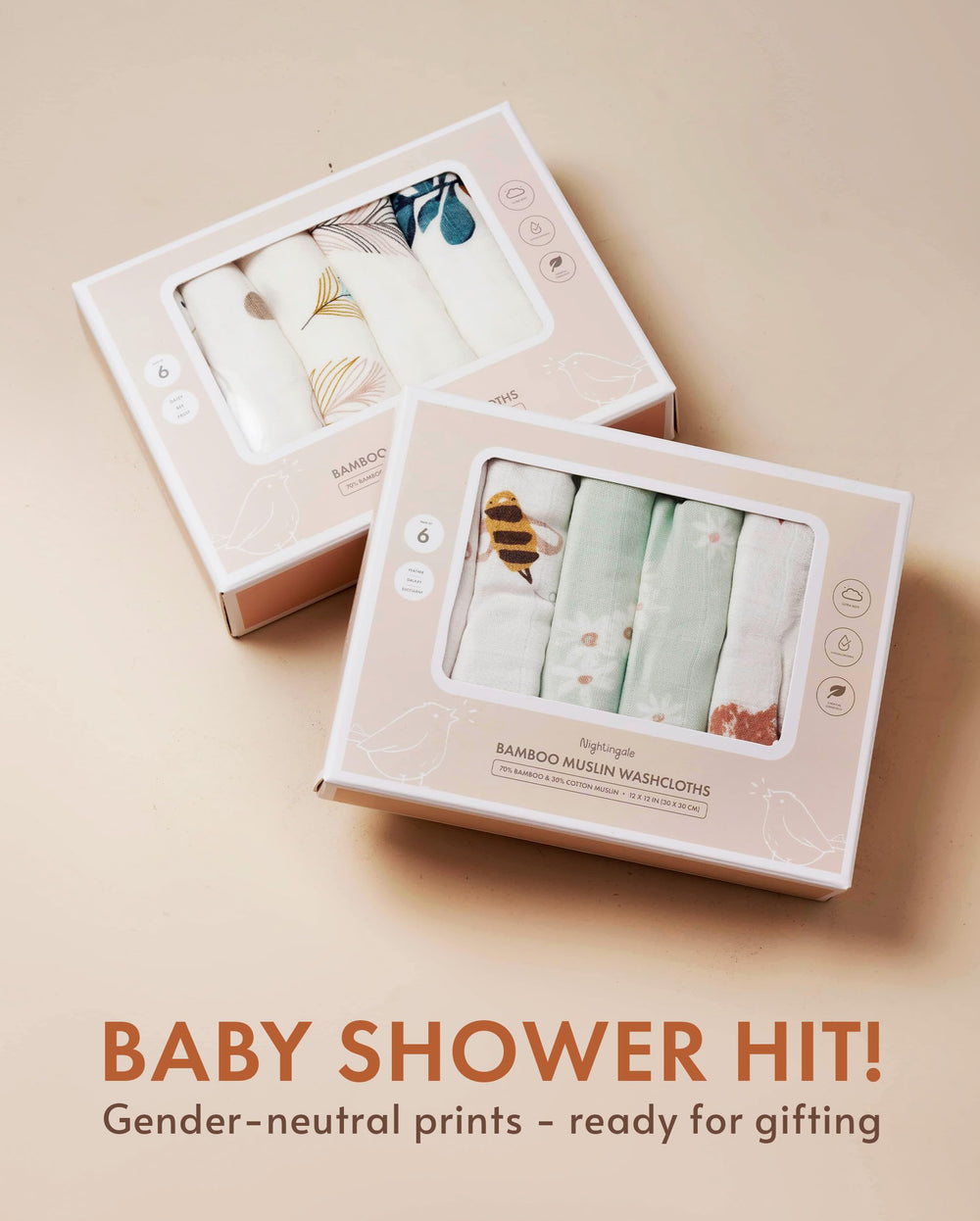 Nightingale drool-teething solution washcloth catching dribbles during teething