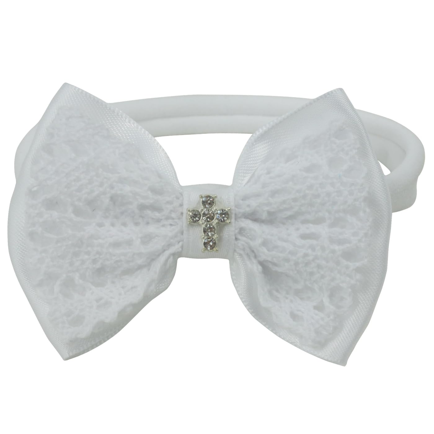 Nihao Baby Handmade ultra-soft headband with nylon band closeup for gentle wear