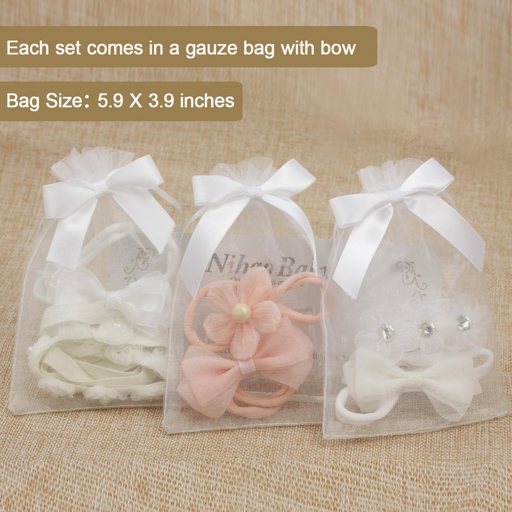 Nihao Baby three-piece headband set as a sweet baby gift.