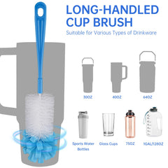 NiHome 12-inch straw brushes in use for deep straw cleaning
