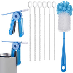 NiHome 8-pack bottle brush kit arranged for Stanley tumbler cleaning