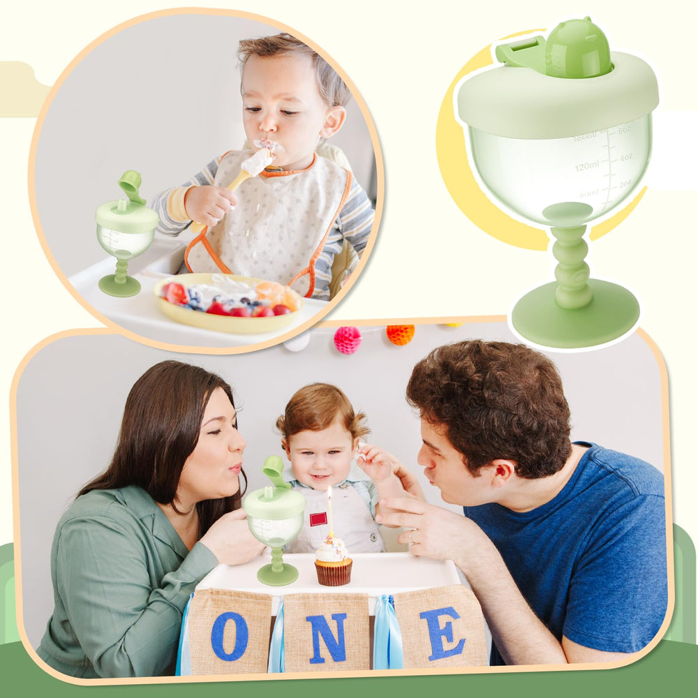 NiHome durable odorless baby drinking cup in green for everyday use