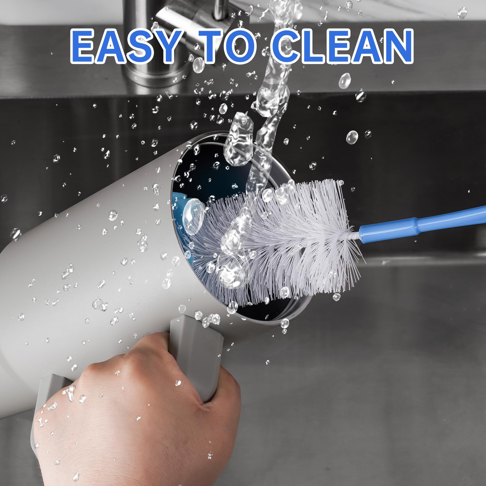 NiHome long-handle bottle cleaner with comfortable grip