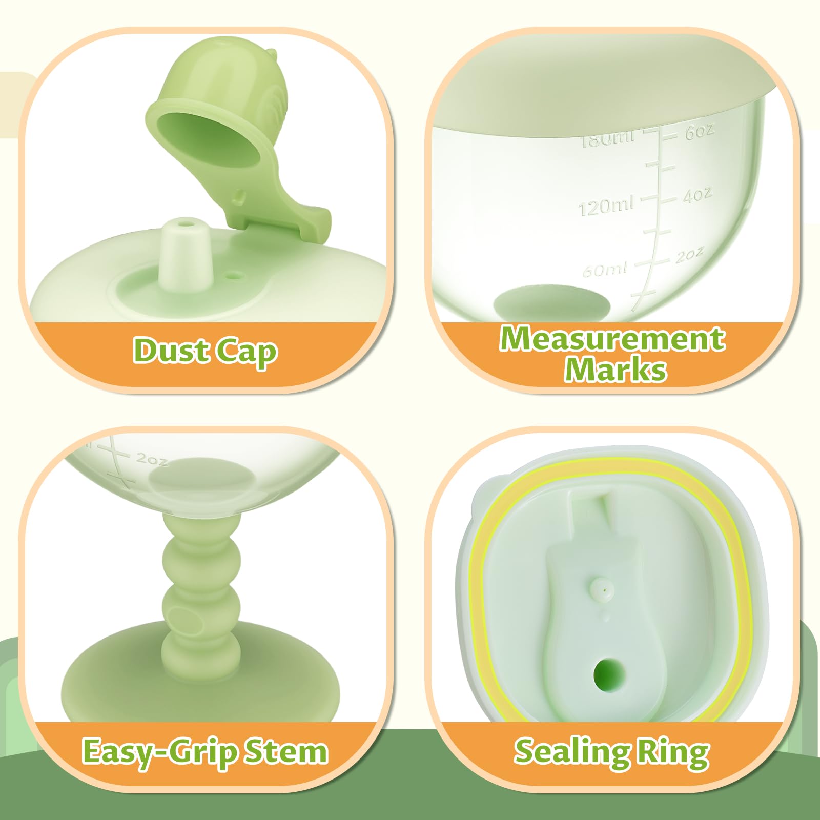 NiHome spill-proof lid seals the cup for travel and outings