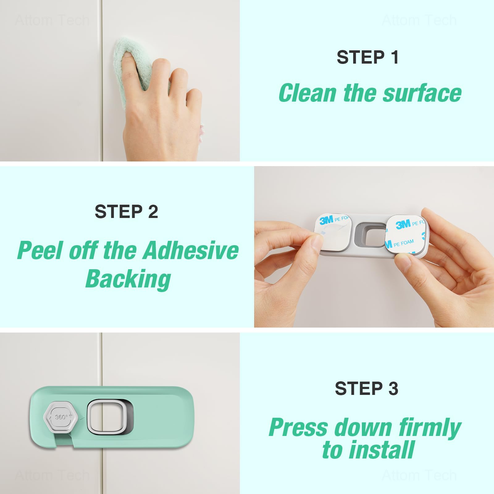 NiHome locks fit fridges, cabinets, drawers, and double doors