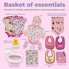Nikki's Gift Baskets bunny blanket buddy, cozy nursery cuddle companion