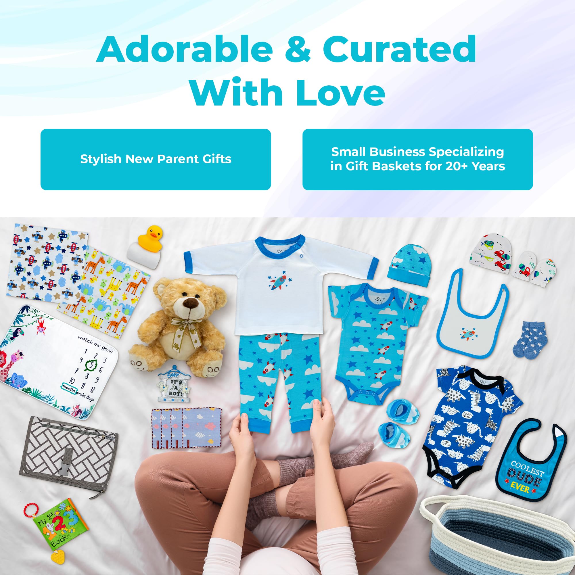 Nikki's Gift Baskets Bundle of Joy picture frame to preserve memories.