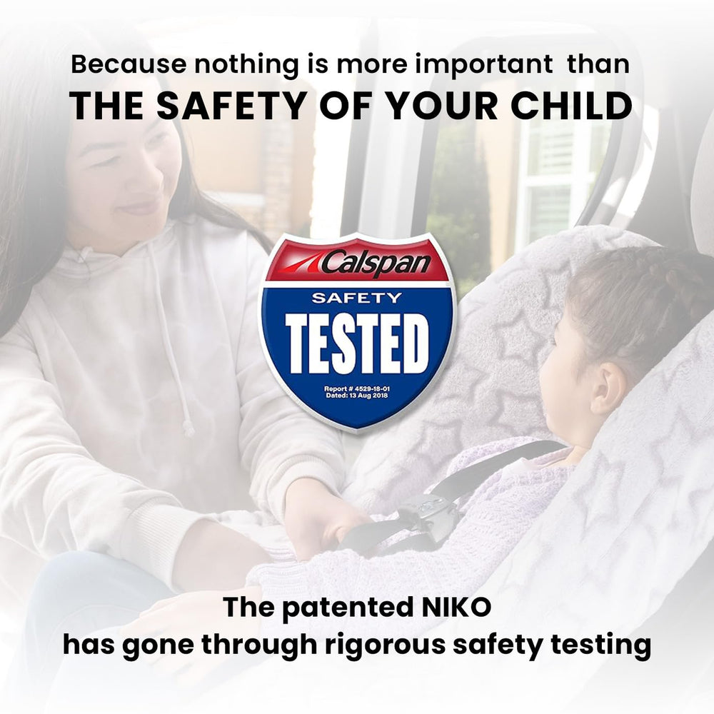 Niko Easy-Wash seat cover is machine washable for quick cleanup.