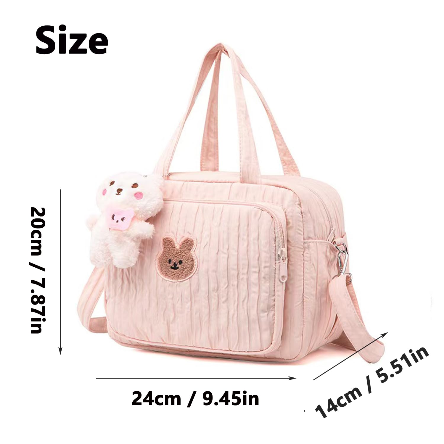 NIKUKY diaper bag tote travel-hospital-use showcases travel-ready design for hospital visits.