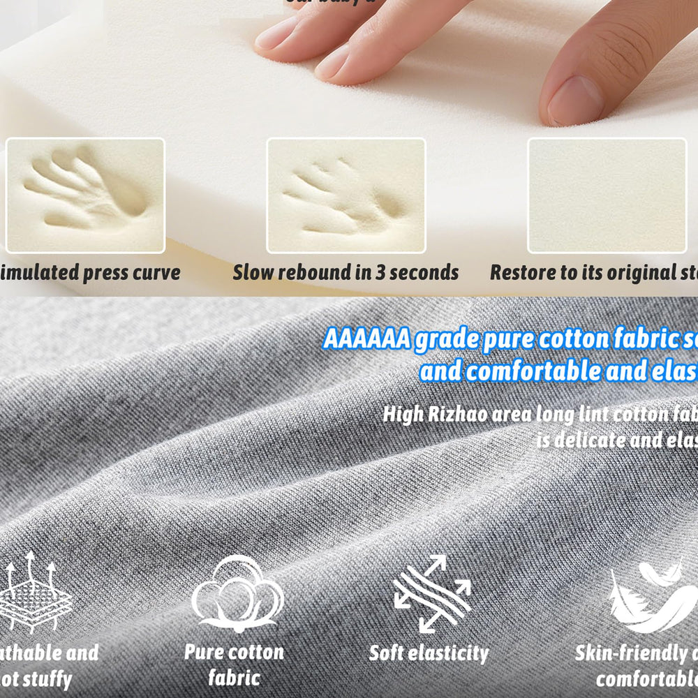 NILUTO feeding pillow detachable bottom emphasizes easy cleaning and hygiene.