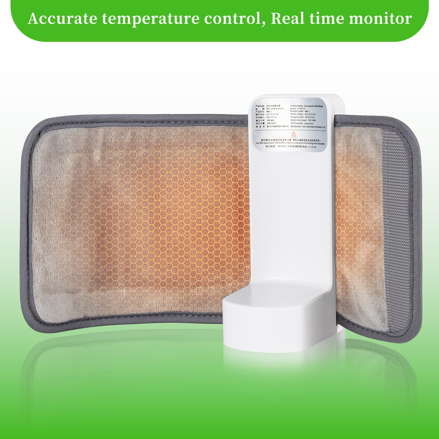 Niluto portable bottle warmer on-stroller highlights easy feeding while outside.
