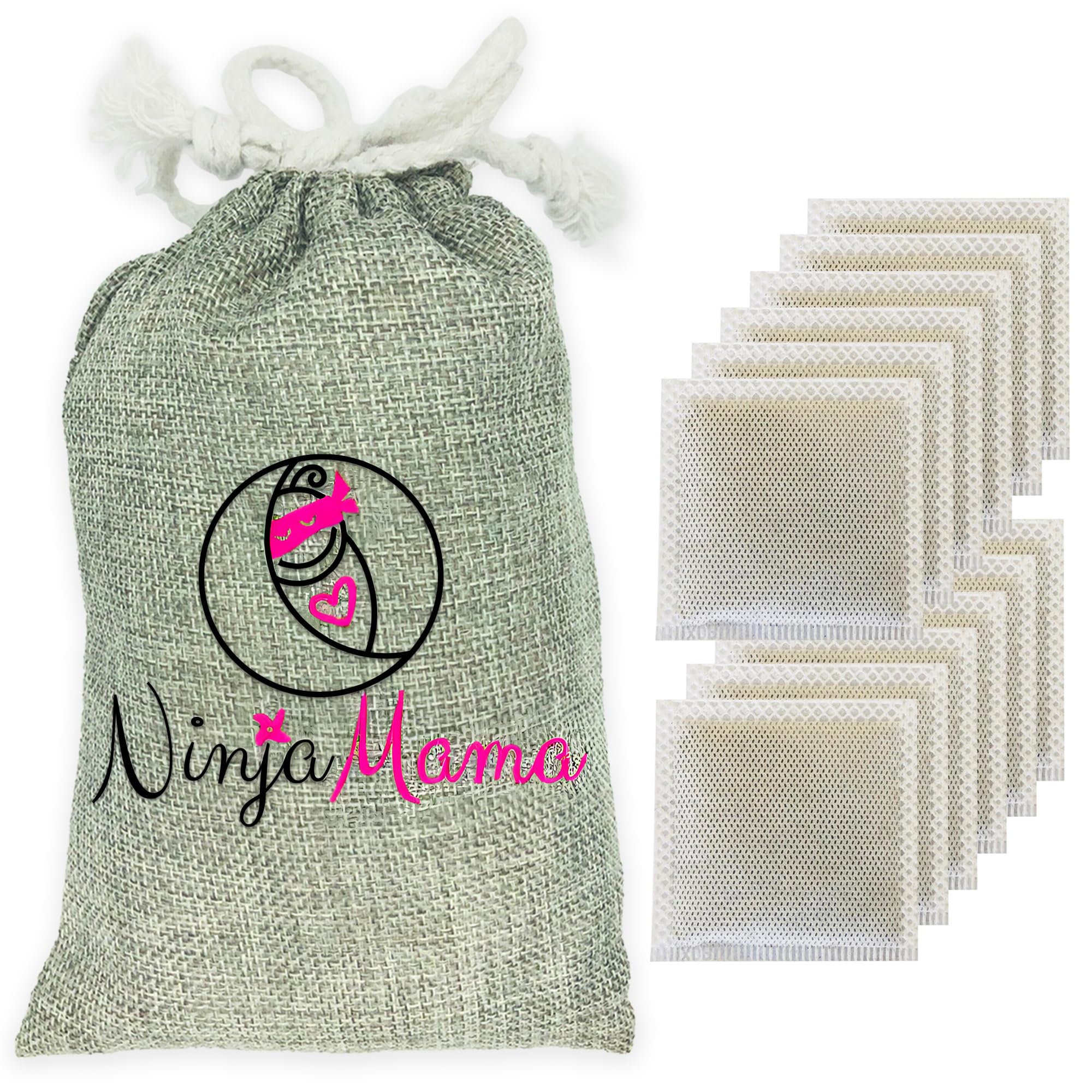 Ninja Mama diaper pail deodorizer rose sachet packaging highlights subtle rose scent