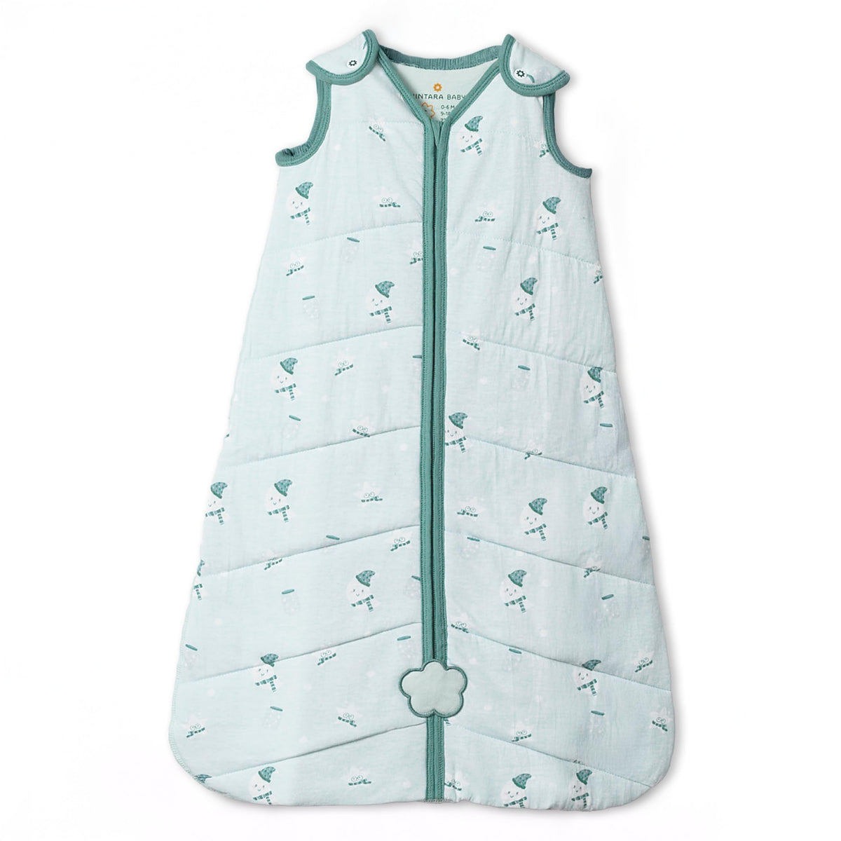 NINTARABABY 1.5 TOG sleep sack with moonlit magic print for cozy nights.