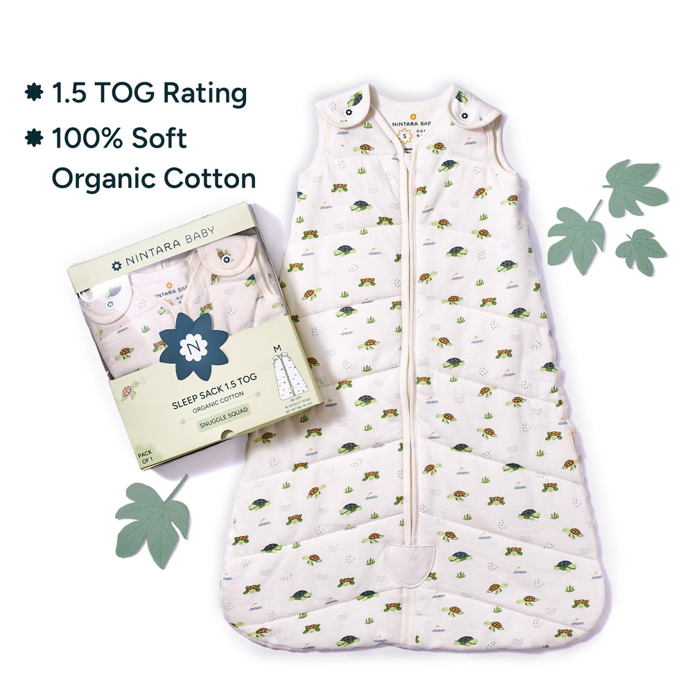 NINTARABABY organic cotton GOTS fabric feels soft on delicate skin and breathes for comfort.