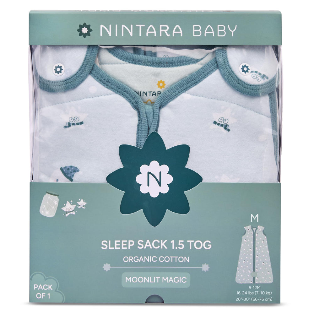 NINTARABABY machine-washable sleep sack for easy care.