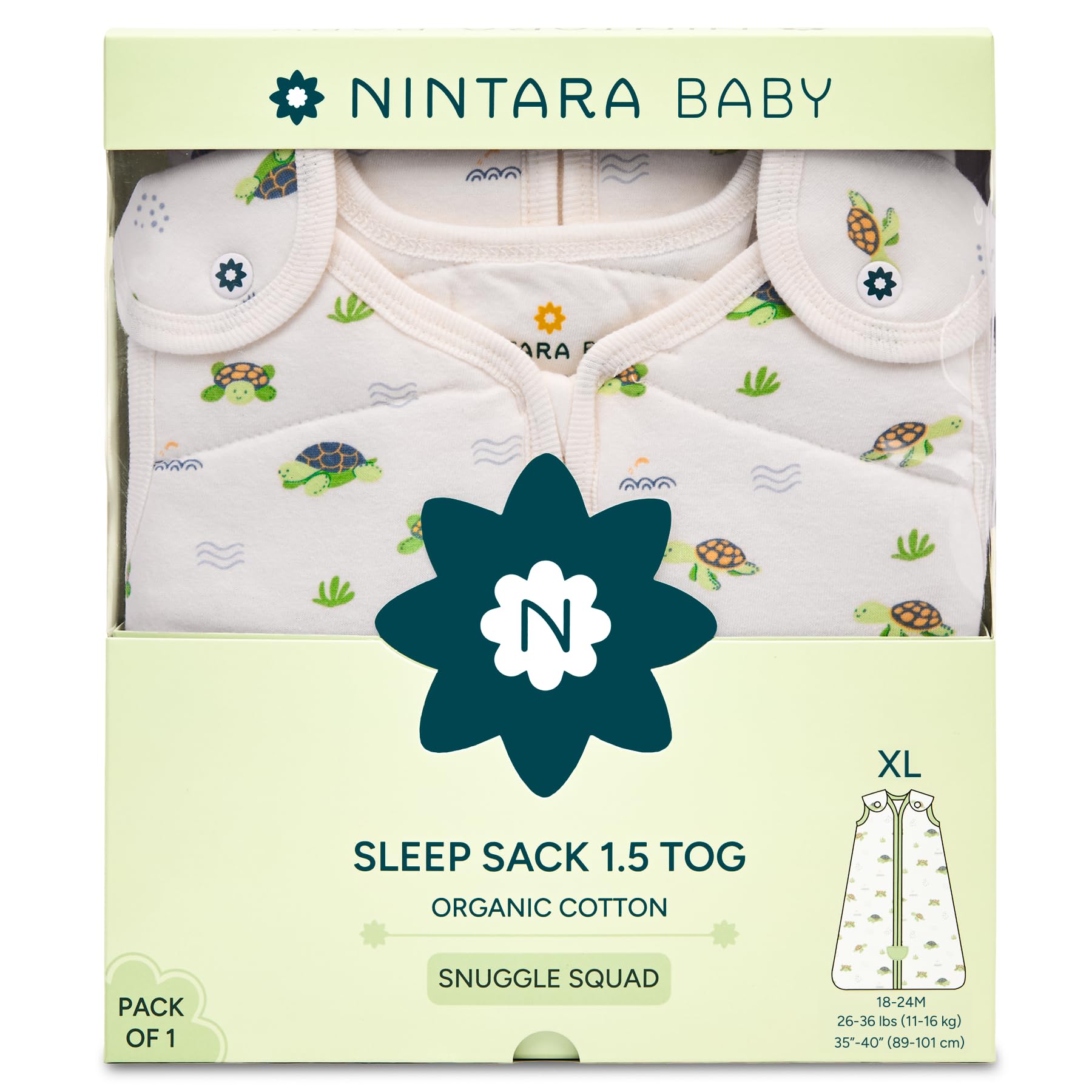 NINTARABABY sleep sack with reinforced stitching for daily use