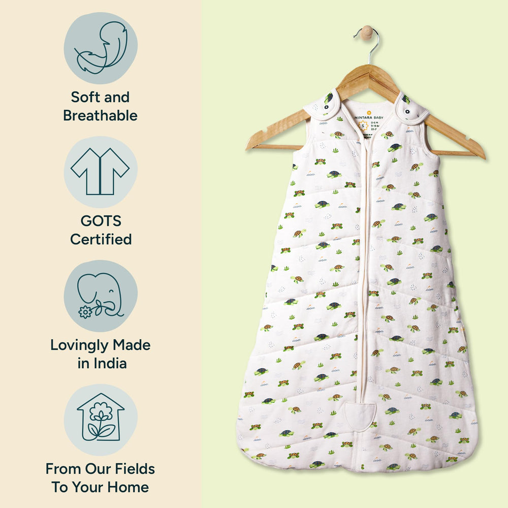 NINTARABABY shoulder snaps provide secure adjustable fit.