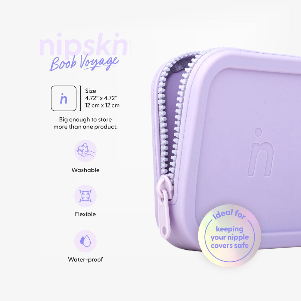 NIPSKIN Boob Voyage Travel Case opened, interior layout for multiple covers