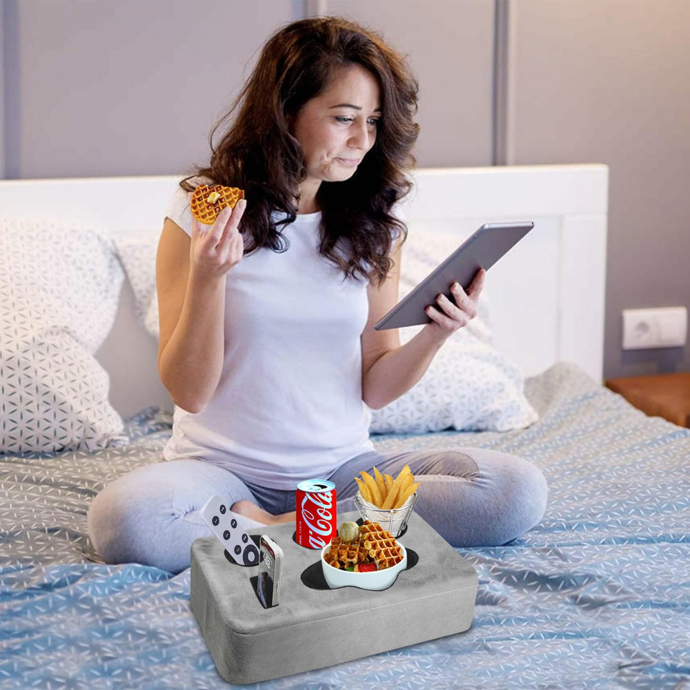 NISDOING couch cup holder pillow removable cover for easy cleaning.