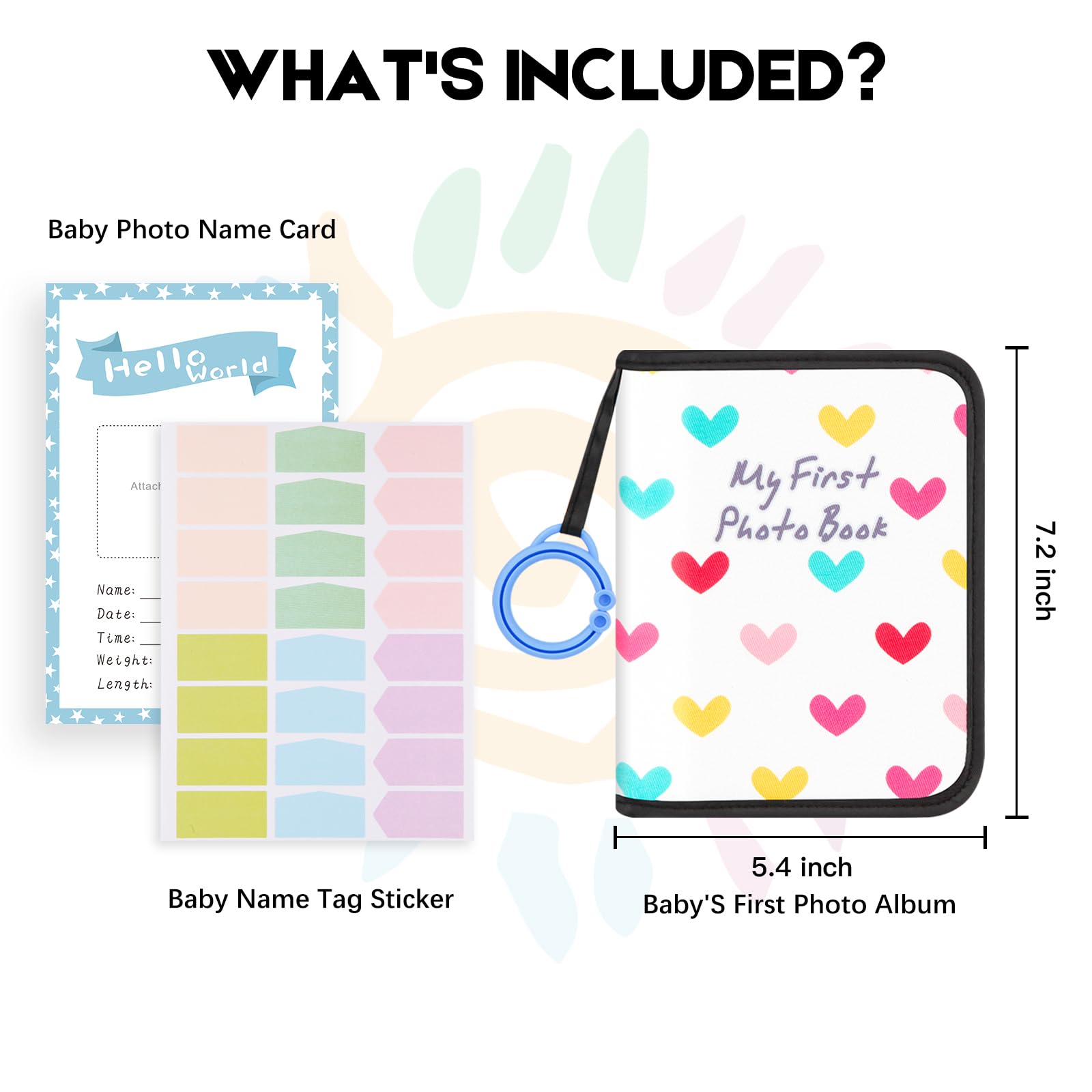Niselity baby photo book soft fabric stays comfortable for little hands during photo flip-throughs