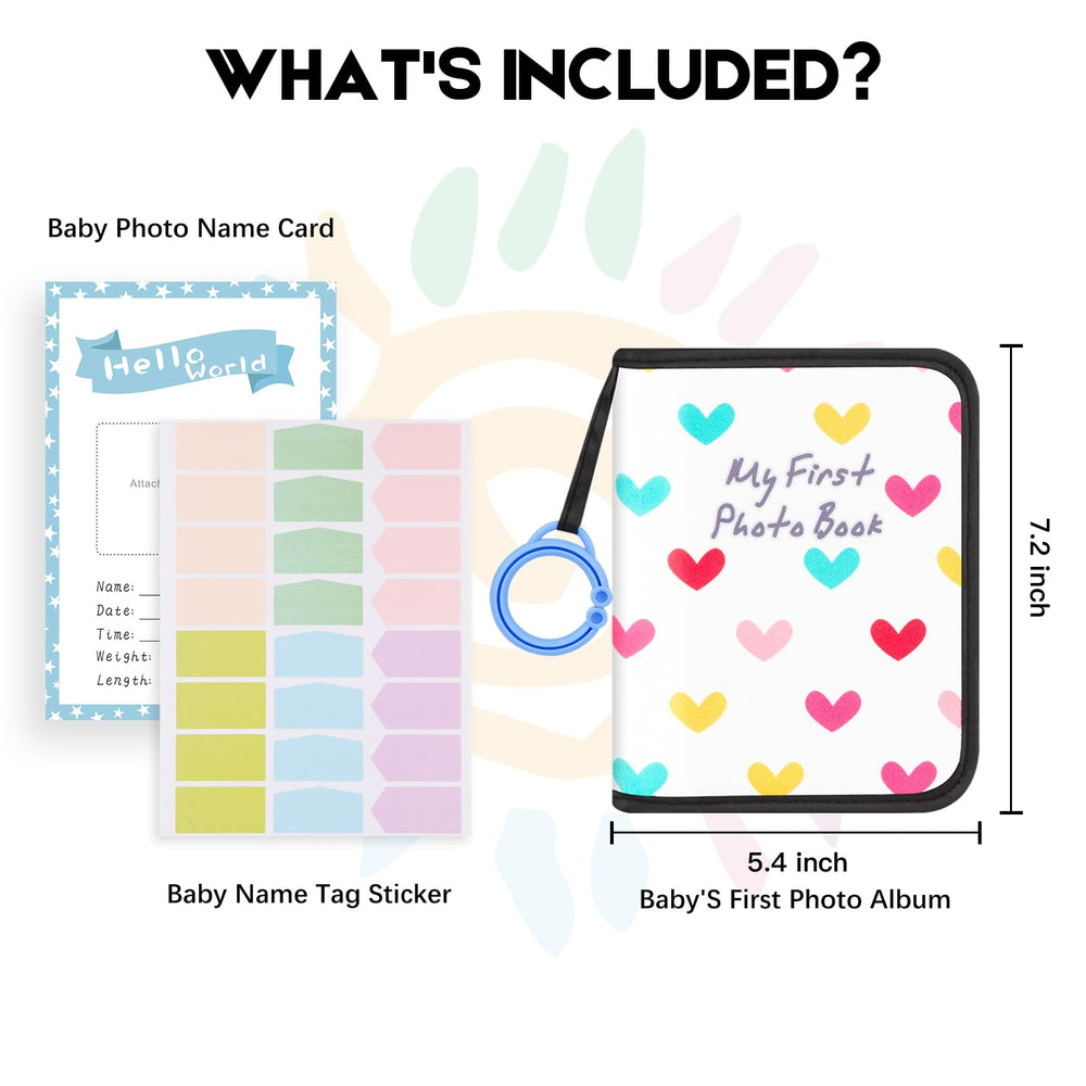 Niselity baby photo book soft fabric stays comfortable for little hands during photo flip-throughs