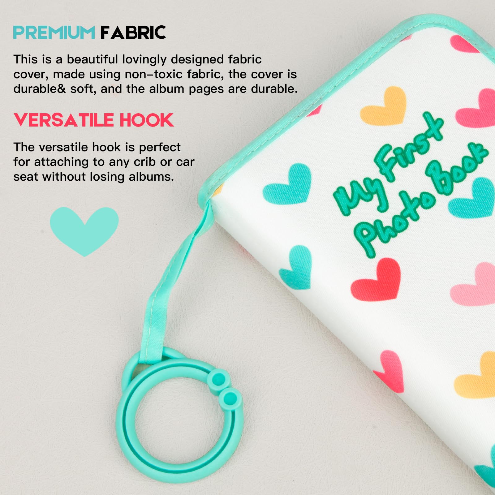 Niselity baby photo book green mirror feature sparks curiosity and play