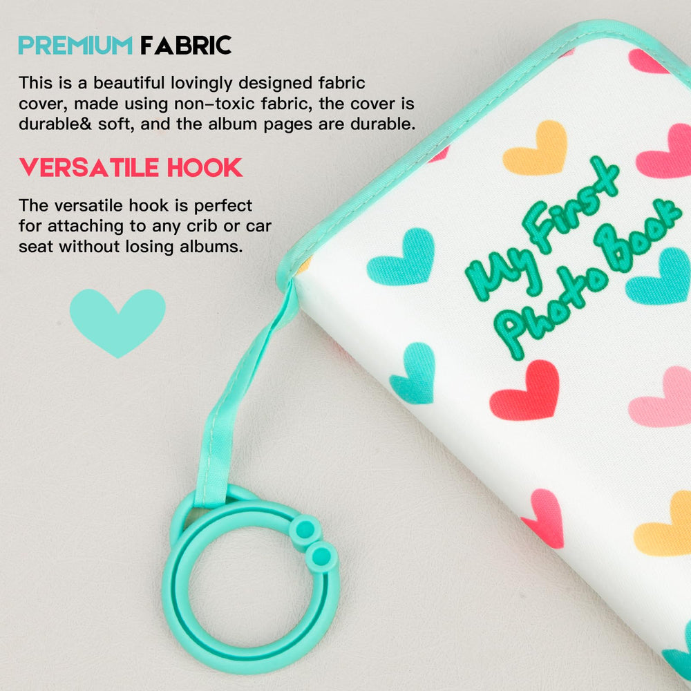 Niselity baby photo book green mirror feature sparks curiosity and play