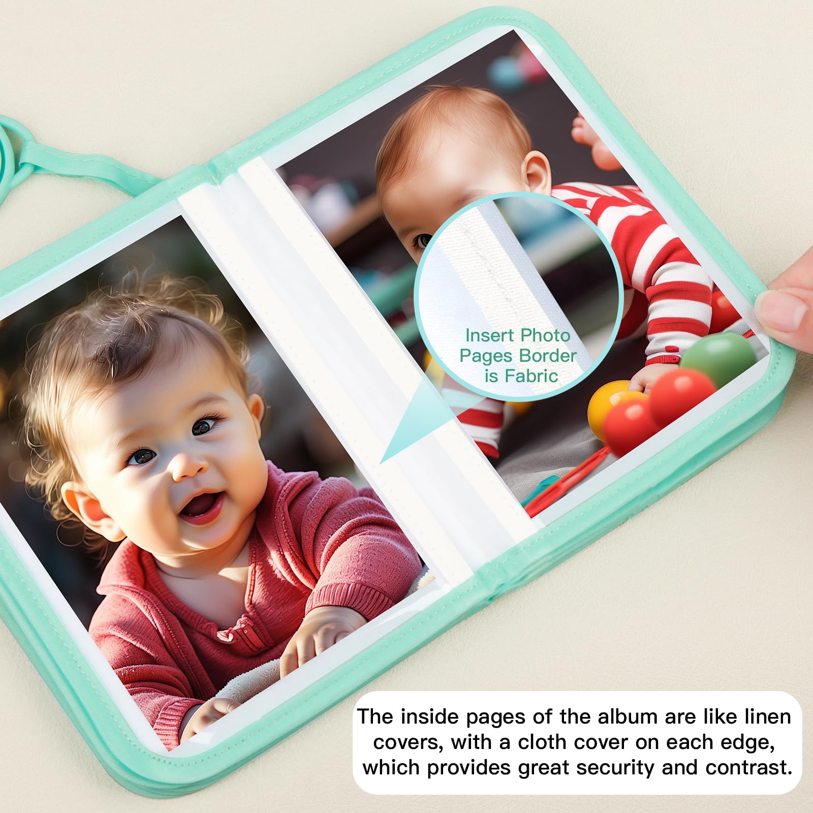 Niselity safety design protects tiny fingers during photo insertion