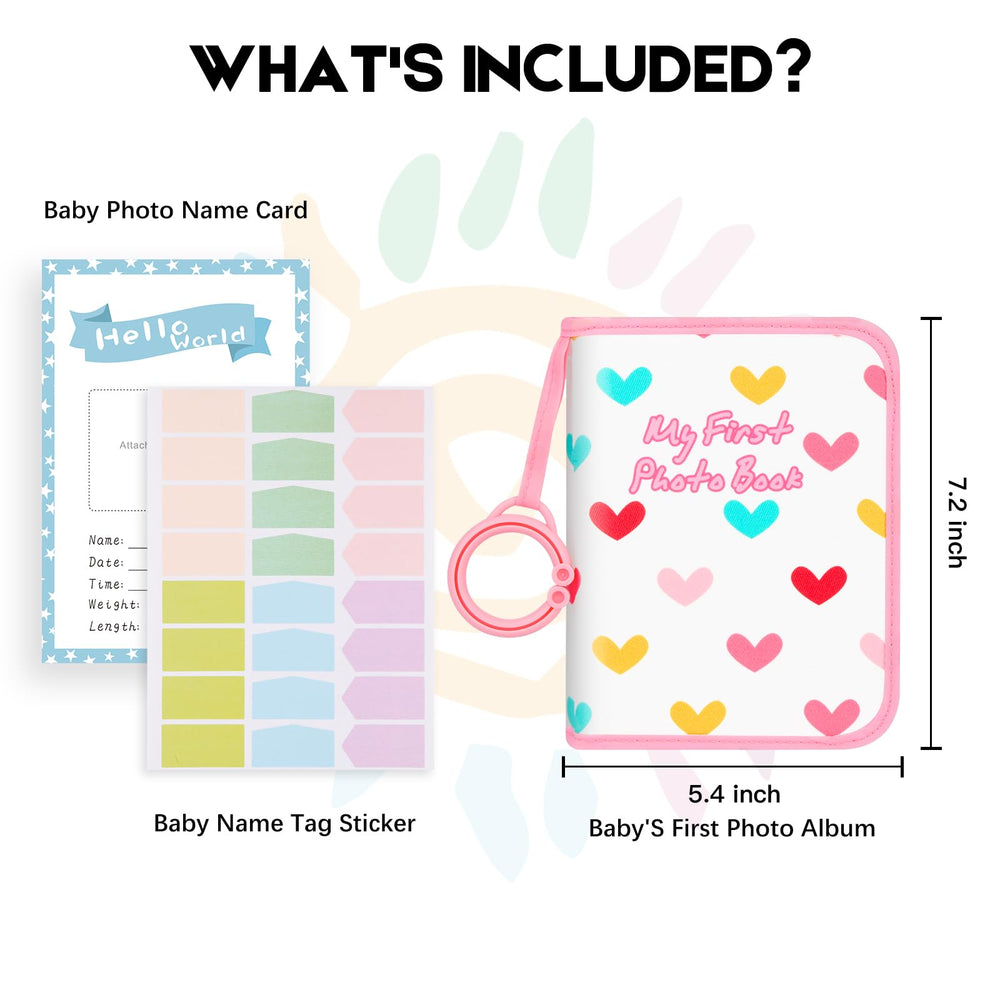 Niselity baby photo book holds 21 4x6 photos for organized memories
