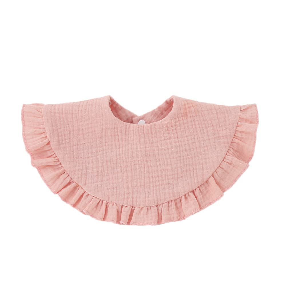 Nishine drool bib soft cotton yellow closeup highlighting fabric texture