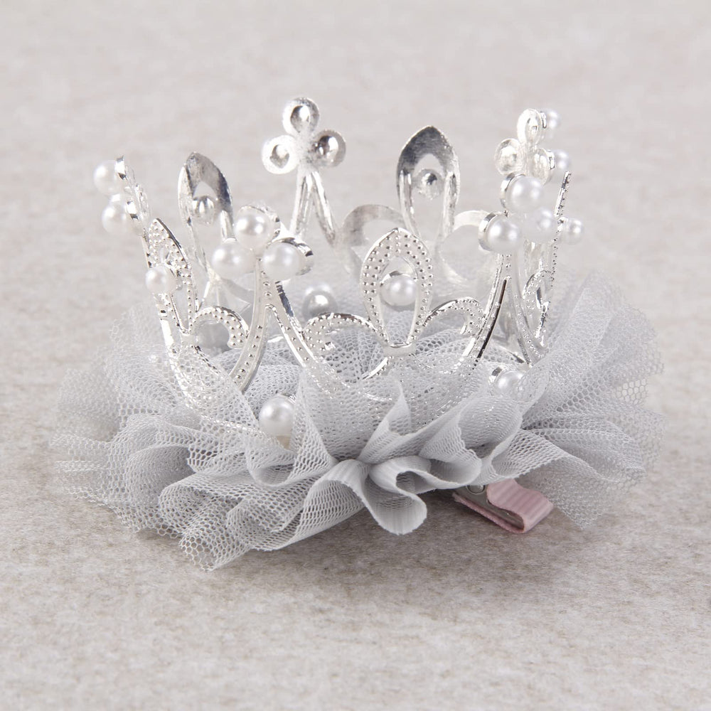 Nishine crown tiara hairpin gold sparkles for parties and special occasions.