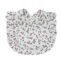 Nishine flower-set color-2 bibs, adjustable fit with easy-on button design.