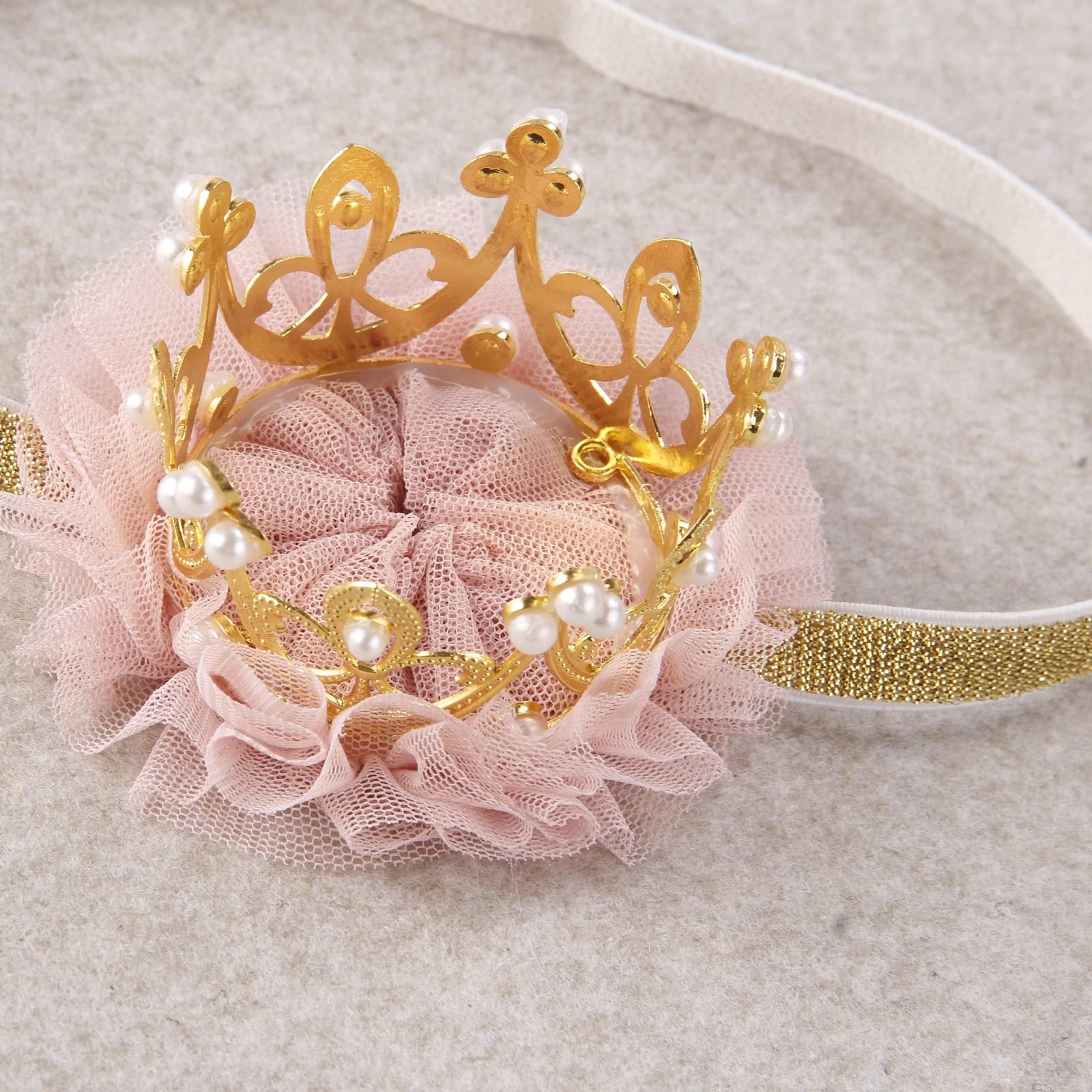 Nishine Princess crown pear gold with dress-up outfit for family photos