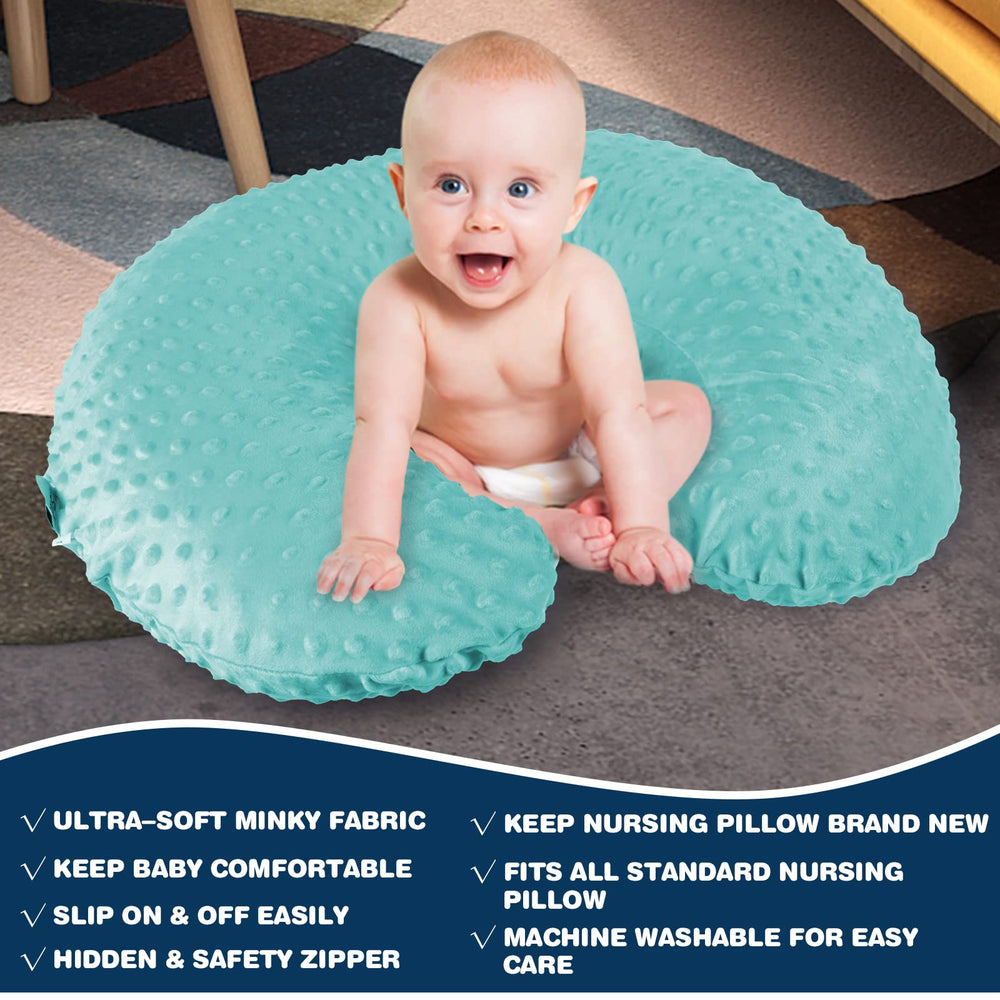 NiSleep pillow with baby during feeding illustrates stable positioning for comfortable nursing.