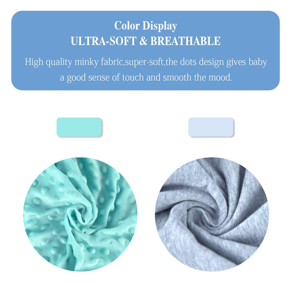 NiSleep nursing pillow side view in light green demonstrates compact form for small spaces.