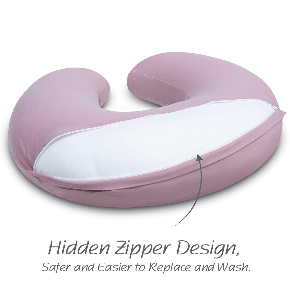 NiSleep nursing pillow with two covers demonstrates easy machine-washable care