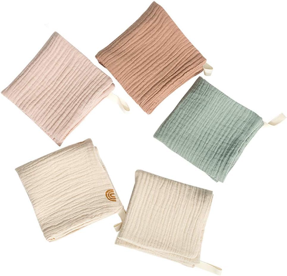 Nisstiiv baby washcloths close-up texture showing ultra-soft muslin for delicate skin.