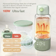 NISSYO.AM 100W fast heating system quickly warms milk.
