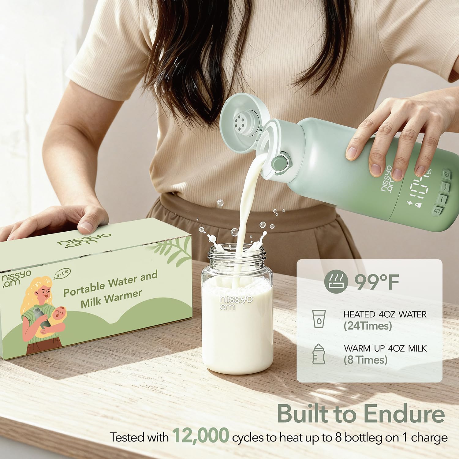 NISSYO.AM warm-keeping up to 8 hours ready when needed.