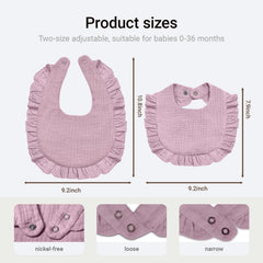 NISXABEBE Baby Muslin Bibs color collection demonstrates cheerful outfits for everyday wear.