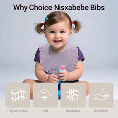 NISXABEBE colorful six-pack bibs for versatile everyday wear.