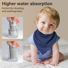 NISXABEBE bandana bib plush-back adds absorbency with a soft, cozy feel.