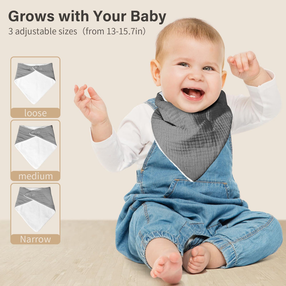 NISXABEBE bibs designed for newborns to 36 months with safe stitching.