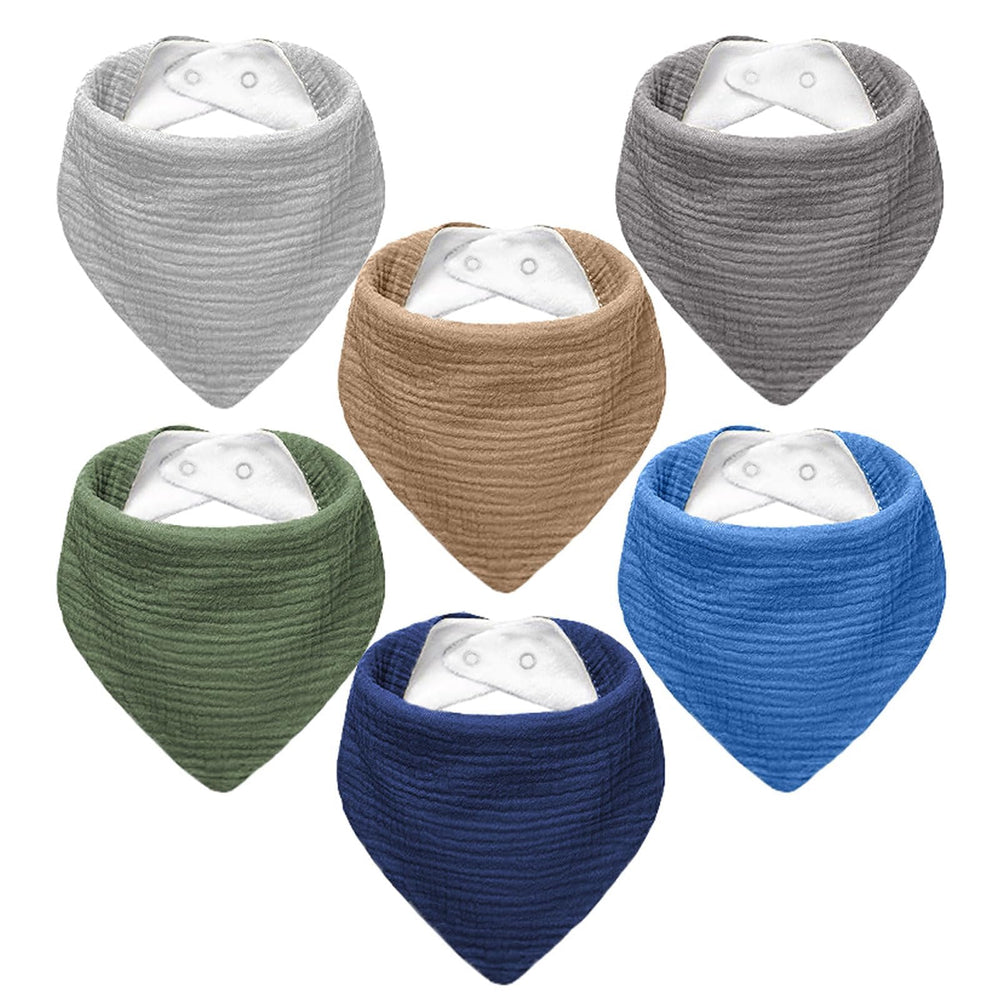 NISXABEBE muslin baby bib soft texture for gentle comfort and daily drool protection.