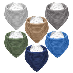 NISXABEBE muslin baby bib soft texture for gentle comfort and daily drool protection.